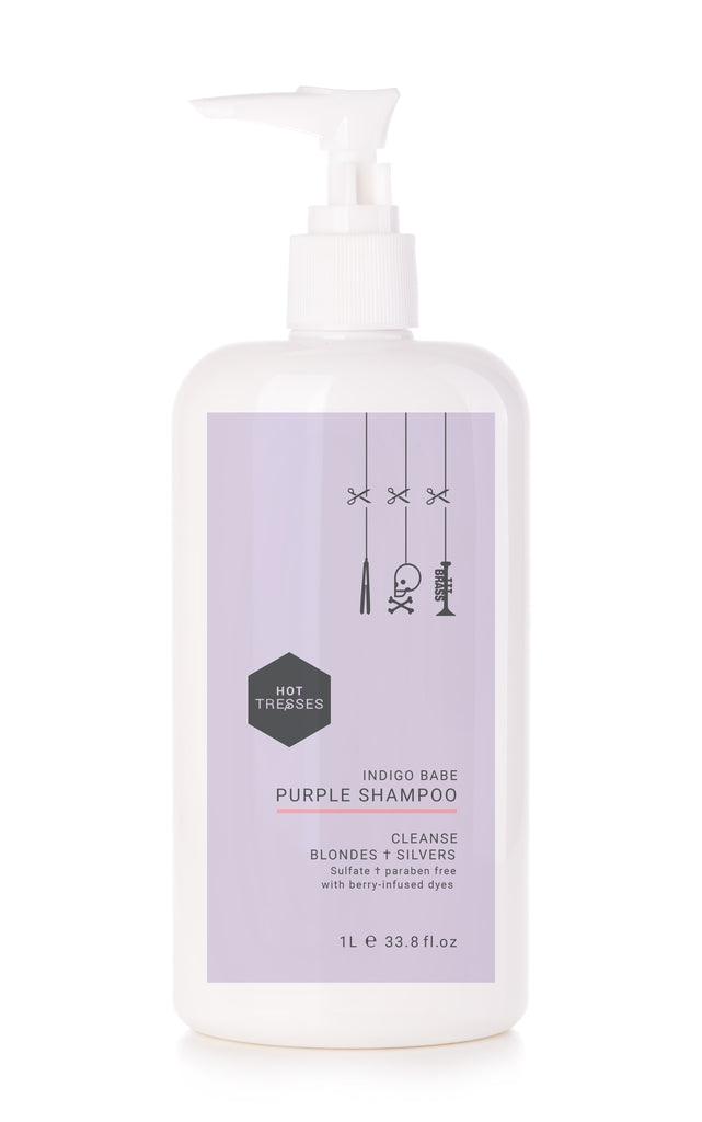 Hot Tresses Indigo Babe PURPLE Shampoo 1 Litre